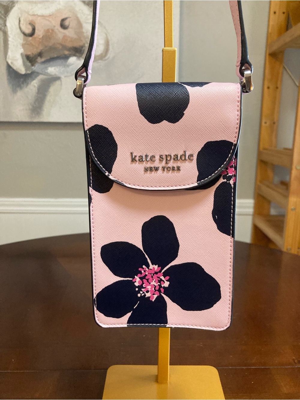 Kate Spade New York Cameron Grand Flora North South Flap Phone Crossbody Bag - Picture 3 of 12